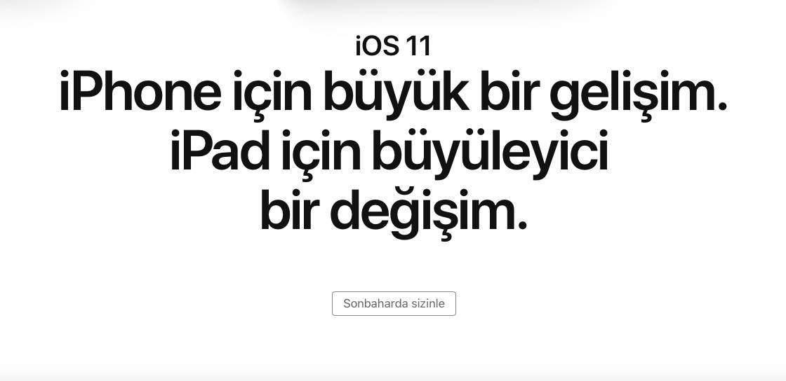iOS 11 Uyumlu Cihazlar