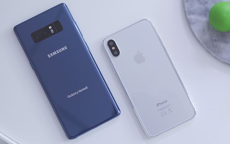 Galaxy Note 8 ve iPhone 8