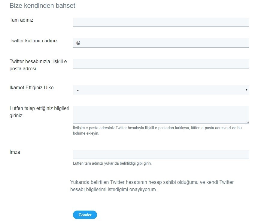 Twitter kullanıcı adı alma